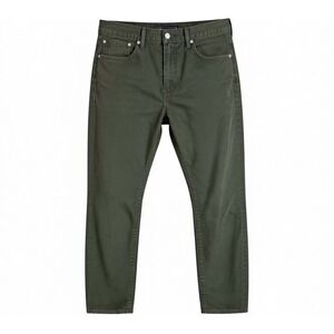 Levi's 513 Dark Green Corduroy Pants Jeans Mens Sz 34x33.5 White Tab 90's Y2K